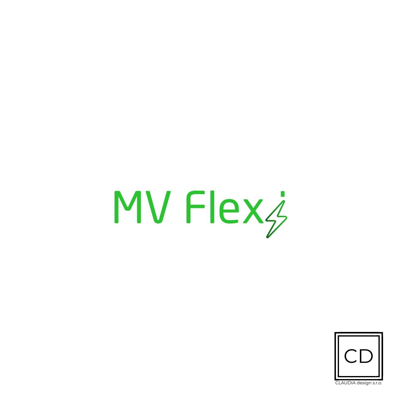 Typografická varianta loga MV Flexi v zelené barvě